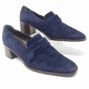 Bellezza Bally shoes REBECCA navy suede heels 8C‎